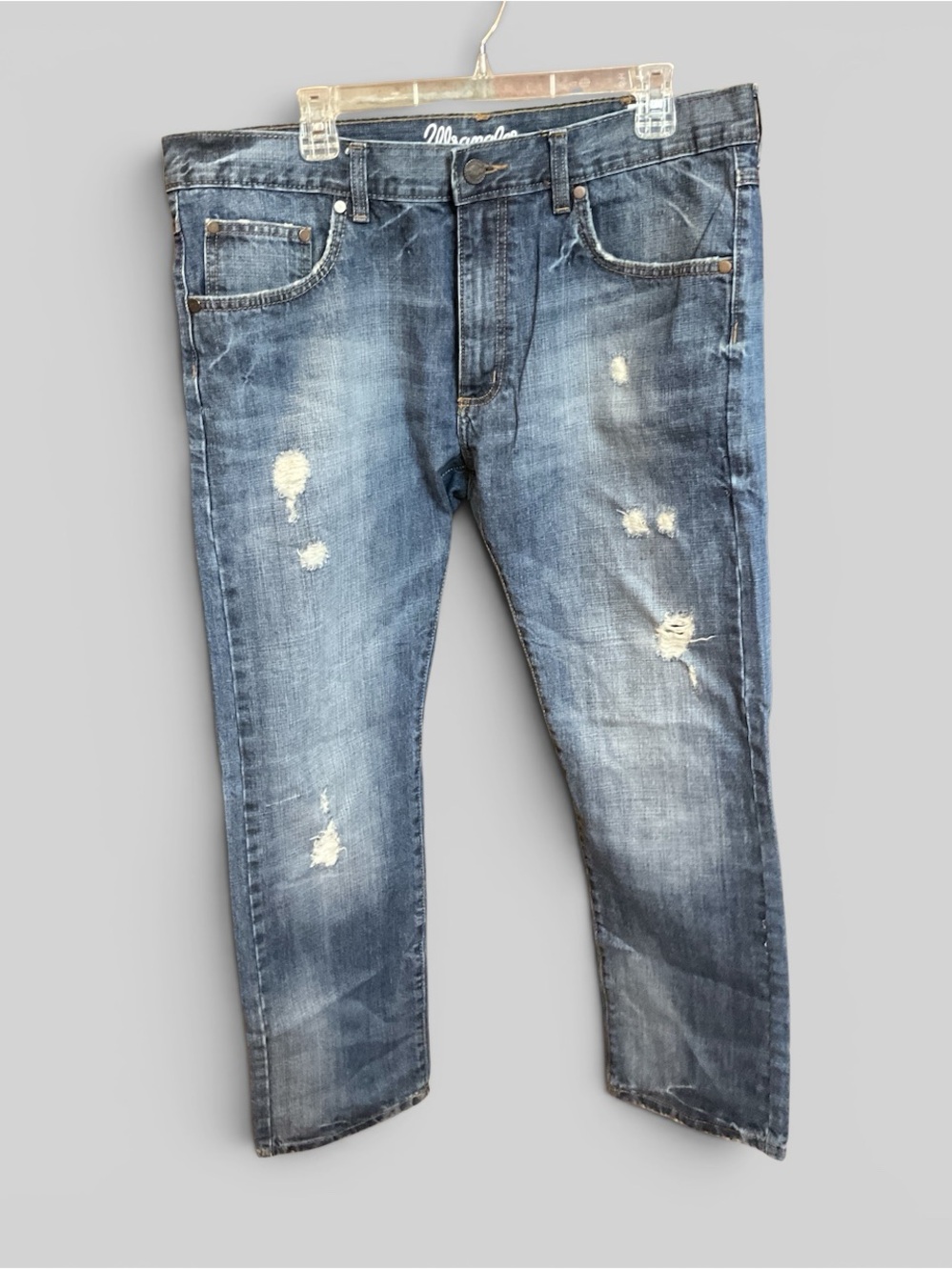 Wrangler Slim-fit Distressed Jeans, 36x32